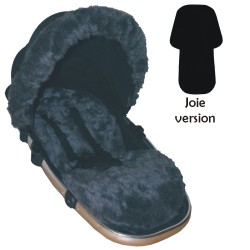 Grey Faux Fur Padded Seat Liner to fit Joie Pushchairs