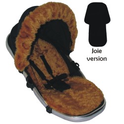Tan Faux Fur Padded Seat Liner to fit Joie Pushchairs