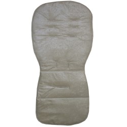 Seat Liner Silvercross Sand - Hand Made Wild Padded Seat Liner in Sand Suedette Specifically Designed to fit Silver Cross Pop, Reflex, Pursuit & Zest Pushchairs