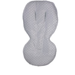 White Dimple Fleece Padded Seat Liner, Universal Style fit, Designed to fit most Buggies and Pushchairs